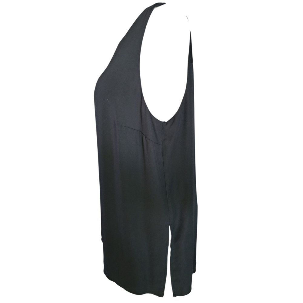 Chico's Lined Sleeveless Blouse Tank Top Women's L Black - Picture 3 of 11